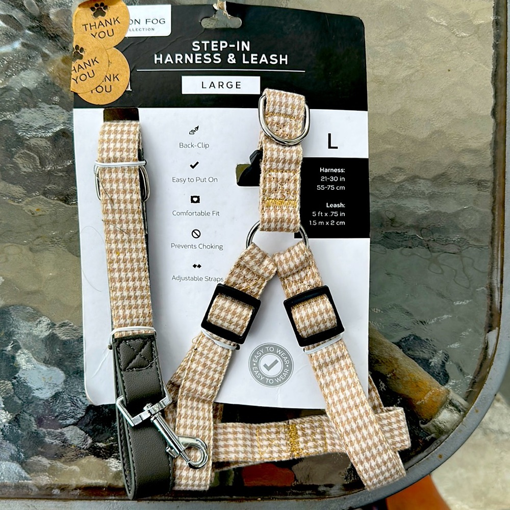 London Fog Dog Harness @ Leash combo L